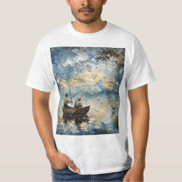 Två fiskare i ett fartyg t shirt