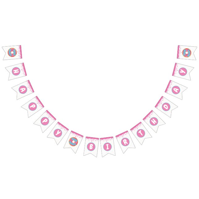 Två fjällande födelsedag vimplar (Alla)