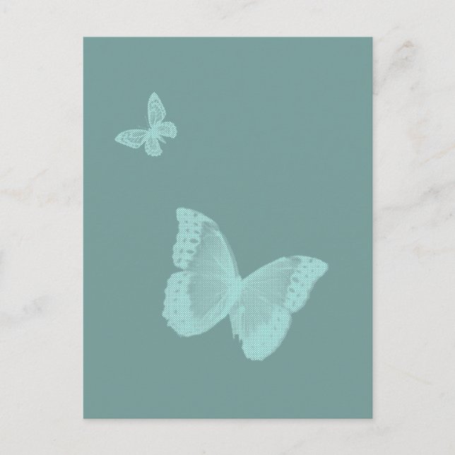 Två fjärilar vykort (Framsida)