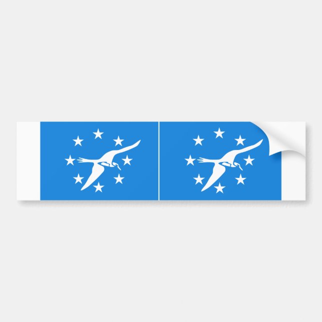 TVÅ Flagga av Corpus Christi Bildekal (Framsidan)