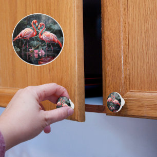 Två Flamingos Knopp
