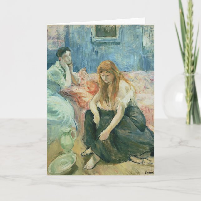 Två flickor | Berthe Morisot Kort (Framsida)