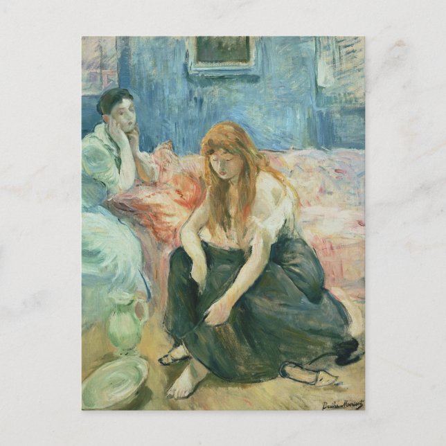 Två flickor | Berthe Morisot Vykort (Framsida)