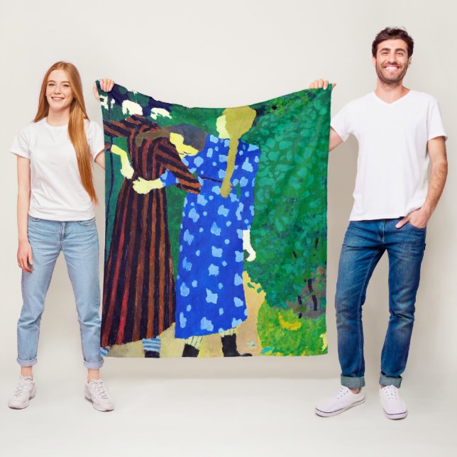 Två flickor, Edouard Vuillard Fleecefilt (På plats)