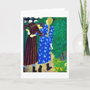Två flickor, Edouard Vuillard Kort