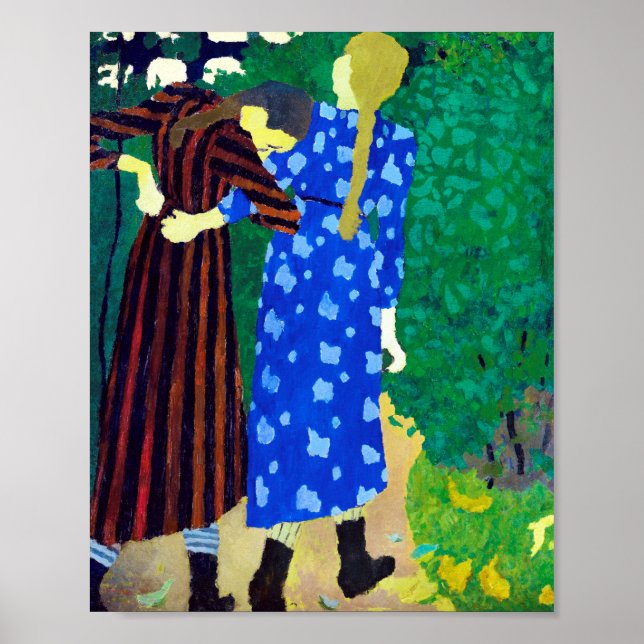 Två flickor, Edouard Vuillard Poster (Framsidan)
