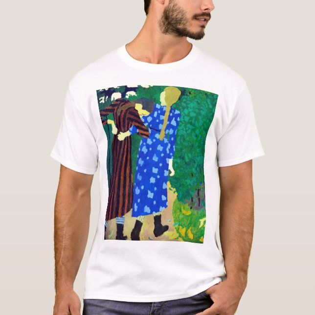 Två flickor, Edouard Vuillard T Shirt (Framsida)