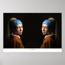 TVÅ FLICKOR MED PEARL EARRING