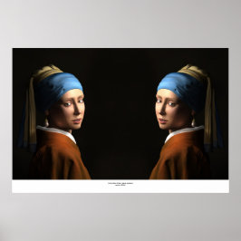 TVÅ FLICKOR MED PEARL EARRING POSTER