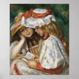 Två flickor som läser av Pierre-Auguste Renoir. Poster