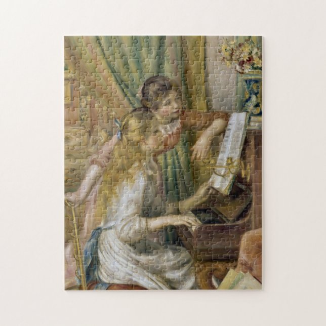 Två flickor vid pianot av Renoir Pussel (Vertikal)