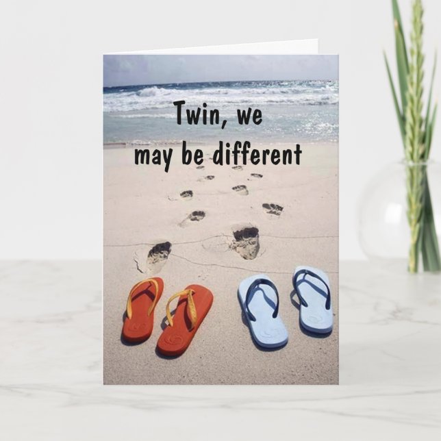 TVÅ FLIP-FLOP-HUMOR PÅ DIN BIRTHDAG KORT (Framsida)