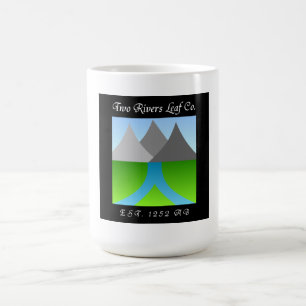 Två floder Löv Co. Kaffemugg