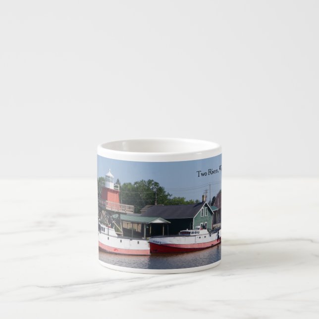 Två floder, Wisconsin espresso eller jumbo mugg Espressomugg (Framsidan)