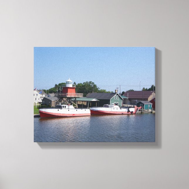 Två floder, Wisconsin-kanvastrycket Canvastryck (Framsida)