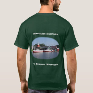Två floder Wisconsin-mörken T Shirt