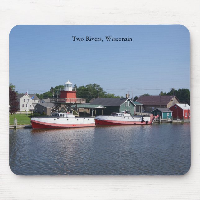 Två floder, Wisconsin mousepad Musmatta (Framsidan)