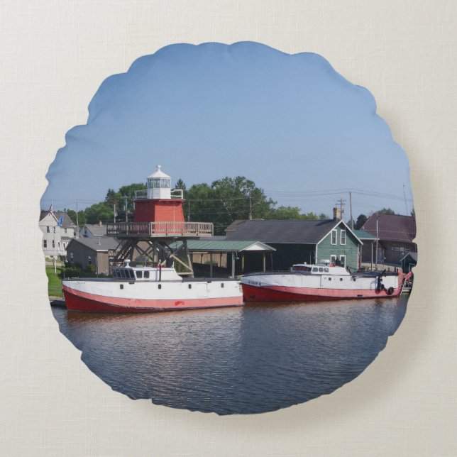 Två floder, Wisconsin runda kuddar (Framsidan)