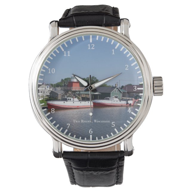 Två floder, Wisconsin watch Armbandsur (Framsida)