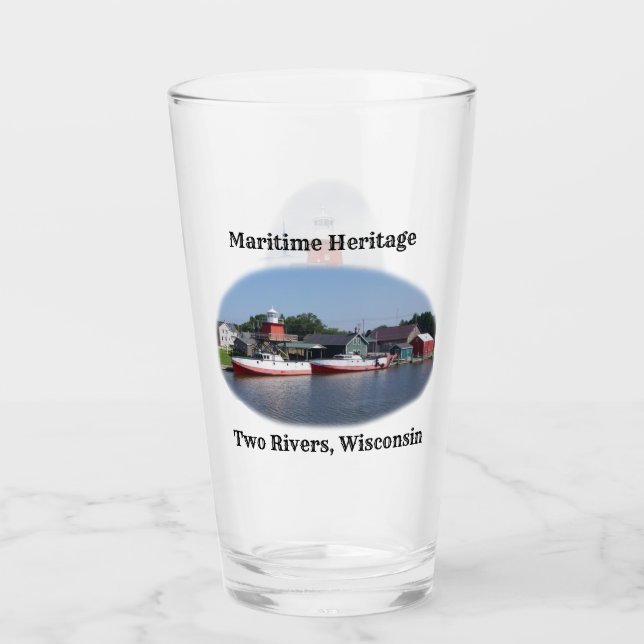 Två floder, Wisconsins dricksglas Glaskopp (Framsida)