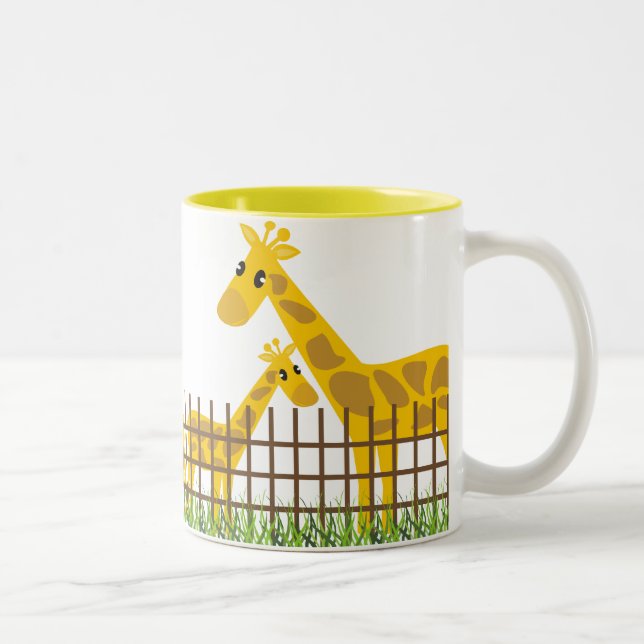 Två (för) Cute Giraffes Mugg (Höger)
