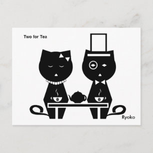 Två för Tea Postcard Vykort