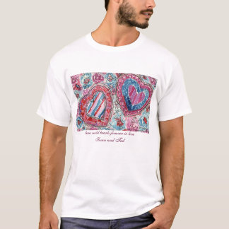 Två förälskade vildhjärtor tee shirt