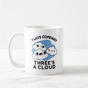 Två företag hotar A Cloud Funny Weather Pun Kaffemugg