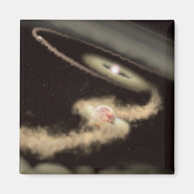 Två förklaringar från gastorgen som beskriver en u magnet (Framsidan)