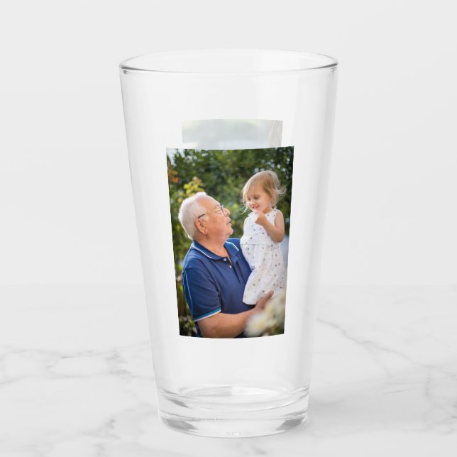 Två foto-Dubblor Skapar ditt eget foto Glaskopp (Framsida)