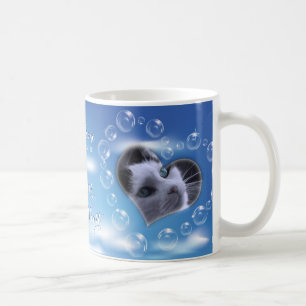 Två foto-Personlig-bubbelkulor-stift Kaffemugg