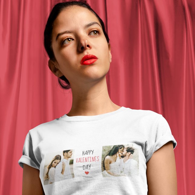 Två foton | ALLA HJÄRTANS DAG | Ett par gåvor T Shirt (Skapare uppladdad)