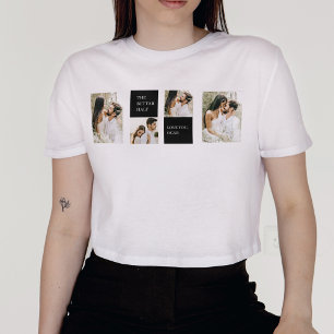 Två foton ALLA HJÄRTANS DAG Ett par gåvor T- T Shirt