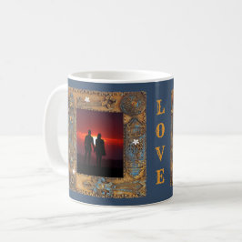 Två foton Antique Skeleton Nyckel Ram Image, YPI Kaffemugg