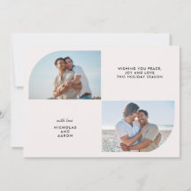 TVÅ FOTOS HALF ARCH ENMPLE CHRISTMAS HELGDAG