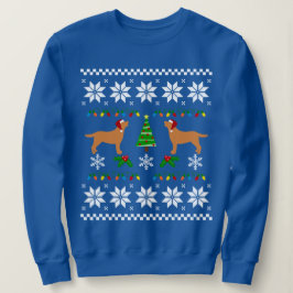 Två Fox Red Labradors Santa Mönster T Shirt