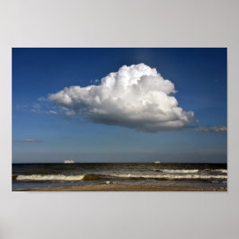 Två Fraktaser under ett stort moln, Florida Poster