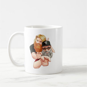 Två Frothy Beards Anime Mugg