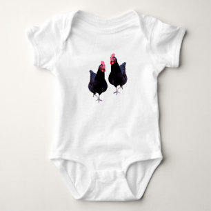 Två Funkyar svarta kycklingar. T Shirt