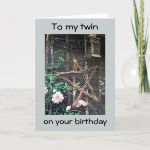 TVÅ GÅNGER ÄR EN STAR PÅ DITT BIRTHDAY-KORT KORT