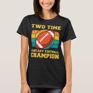 Två gånger Fantasy Football Champion T Shirt