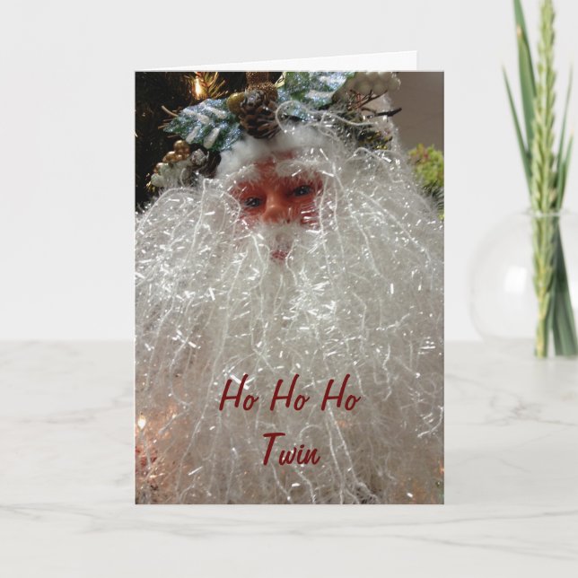 TVÅ GÅNGER KAN INTE VÄNTA TILL DIG PÅ CHRISTMAS HELGKORT (Framsida)