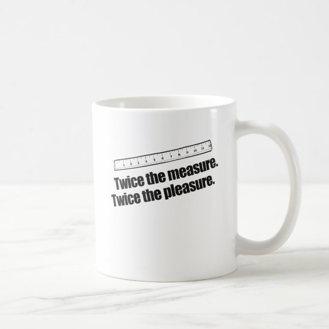 TVÅ GÅNGER MÄTET TVÅ GÅNGER NJUTNINGEN KAFFEMUGG (Höger)