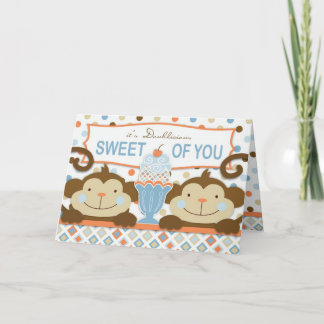 Två gånger Roligten BOYS TY Card Tack Kort