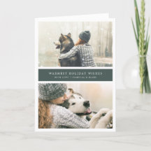 Två gånger så fin vikbar julkort