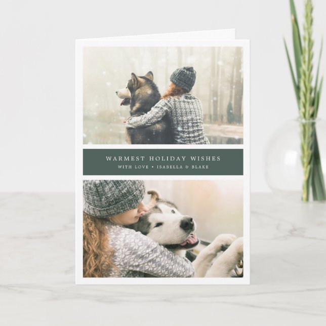 Två gånger så fin vikt julkort helgkort (Framsida)