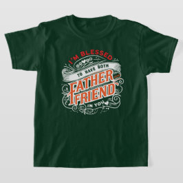 TVÅ GÅNGER SALIG — EN FAR OCH EN VÄN T SHIRT