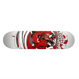 Två Geishas med grafisk design Mini Skateboard Bräda 18,5 Cm