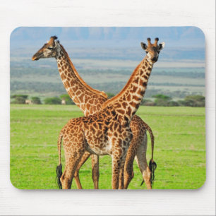 Två giraff musmatta
