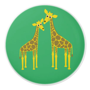 Två giraffer knopp
